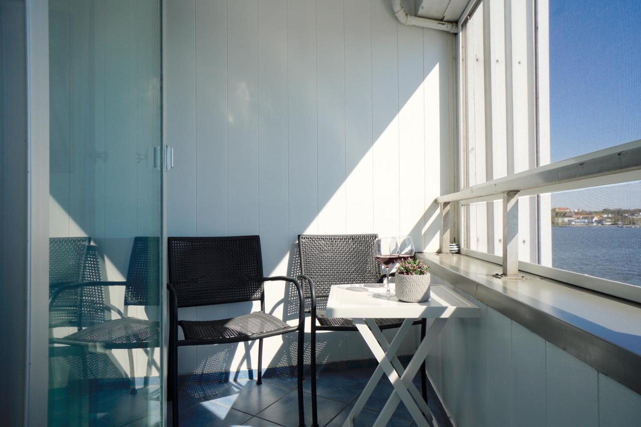 Ferienwohnung Schleiloge Mit Panoramablick Auf Die Schlei ชลีสวิก ภายนอก รูปภาพ